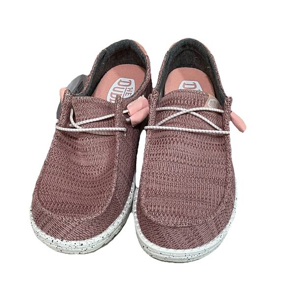 Hey Dude Ladies Wendy Sport Mesh Light Pink Slip On Shoes US Size 10 New - Picture 2 of 7